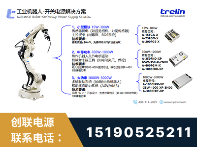 珠海-工业机器人-开关电源解决方案
